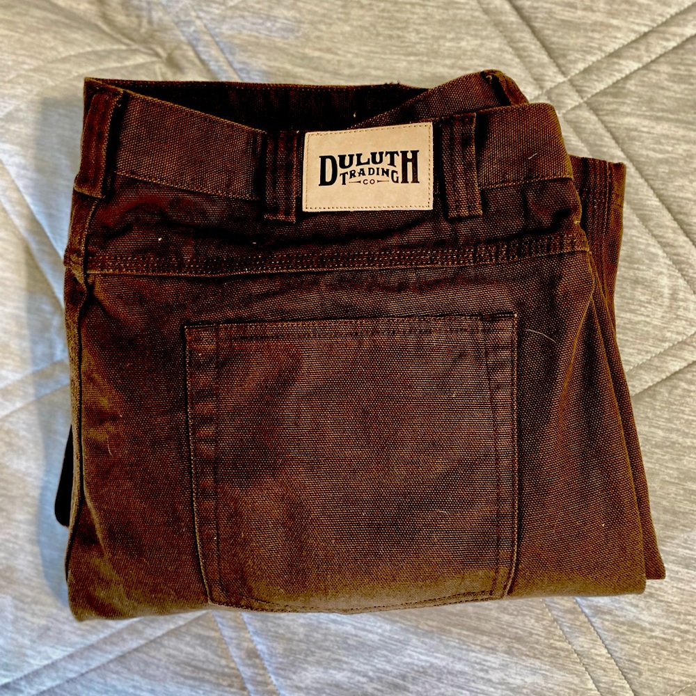 Duluth Trading Work Pants - size 44x34 - brown